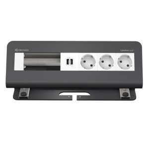 CablePort desk² 6-fach 3xStrom 1xUSB